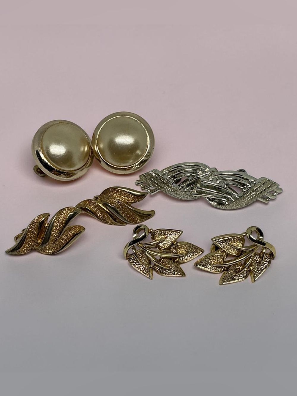Vintage Lot of Coro Clip On Earrings 4 Pair